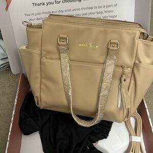 NWT White Elm Gemini Convertible Backpack in Sand!!